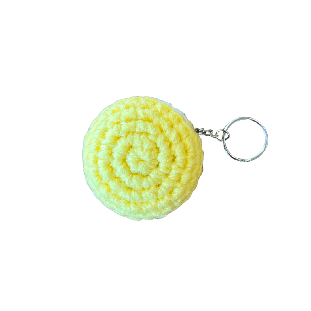 400 Lux Hand-Crocheted Macaron Keychain