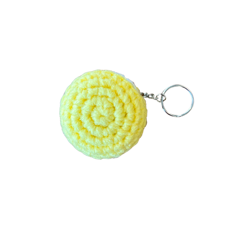 400 Lux Hand-Crocheted Macaron Keychain