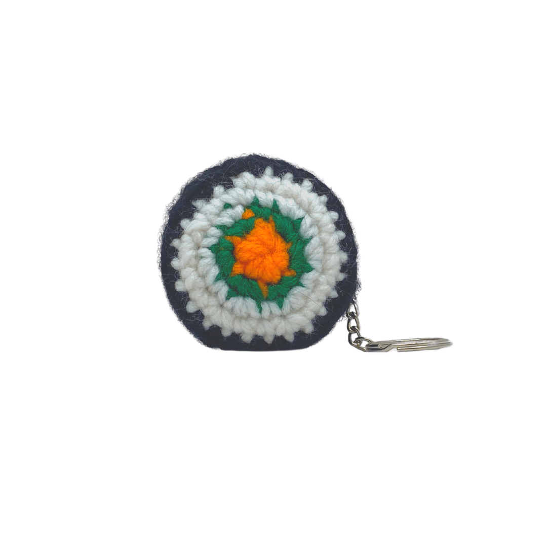 400 Lux Hand Crocheted Sushi Keychain