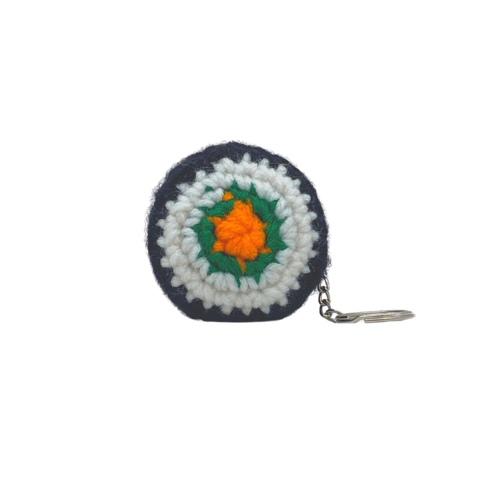 400 Lux Hand Crocheted Sushi Keychain