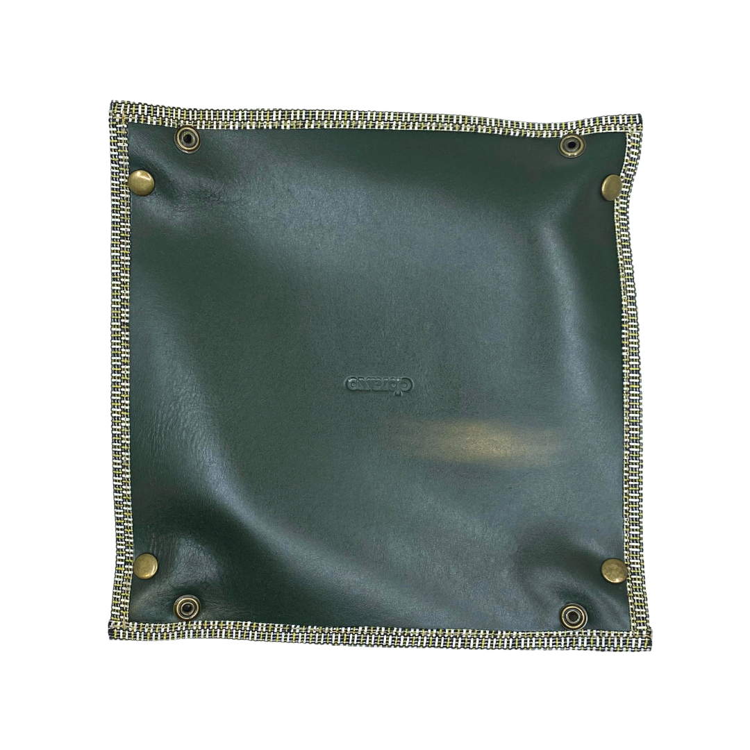Obrano Leather and Heritage Weaves Catch-All Tray