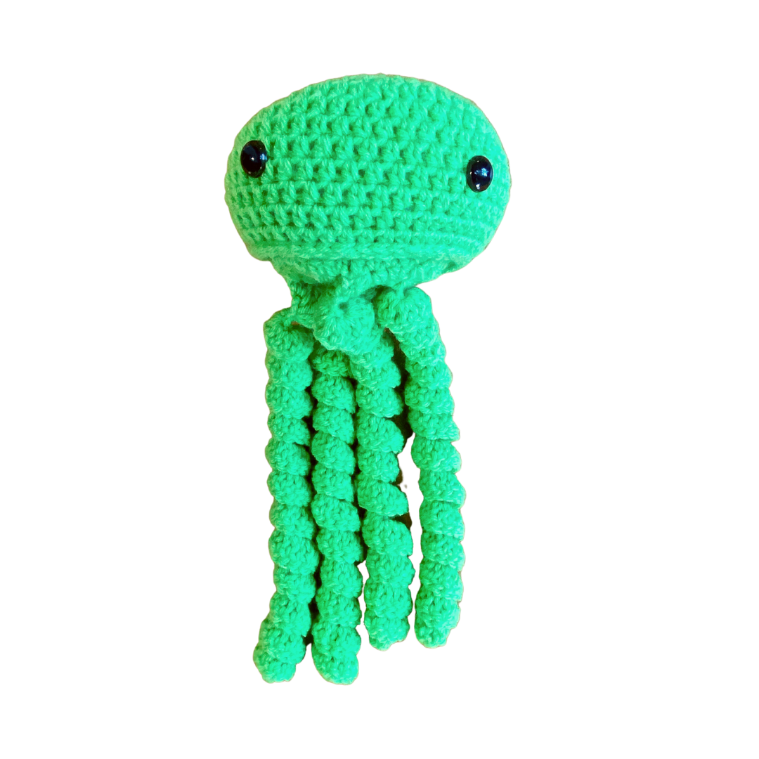 400 Lux Hand-Crocheted Jellyfish