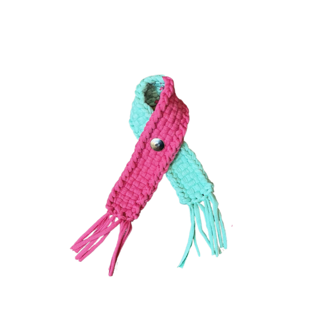 HABI Footwear and Lifestyle Handwoven Pink Ribbon