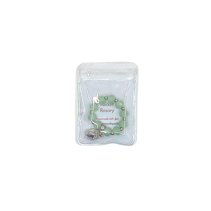 Jumimo by Vickit Glass Beads Pocket Rosary