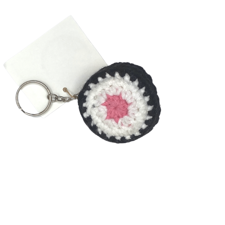 400 Lux Hand Crocheted Sushi Keychain