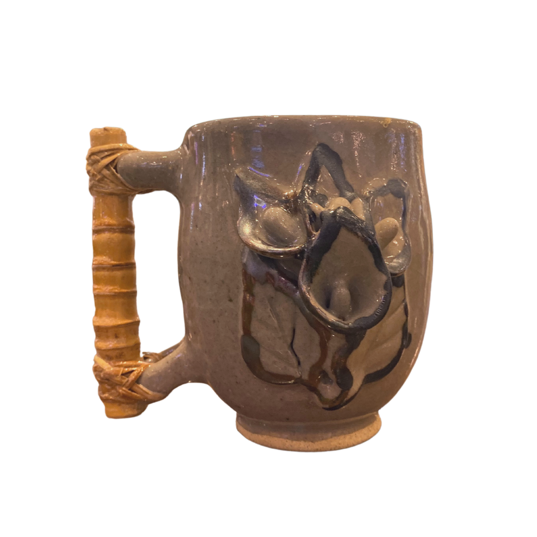 Ardeth Angway Butic Sagada Pottery Anthurium Ceramic Bamboo Mug