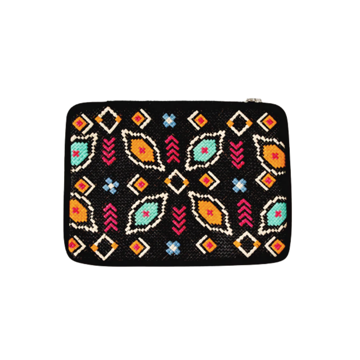 Woven Abre Tikog Grass Tablet Sleeve in Fiesta
