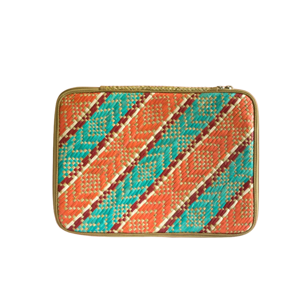 Woven Abre Tikog Grass Laptop Sleeve in Amakan