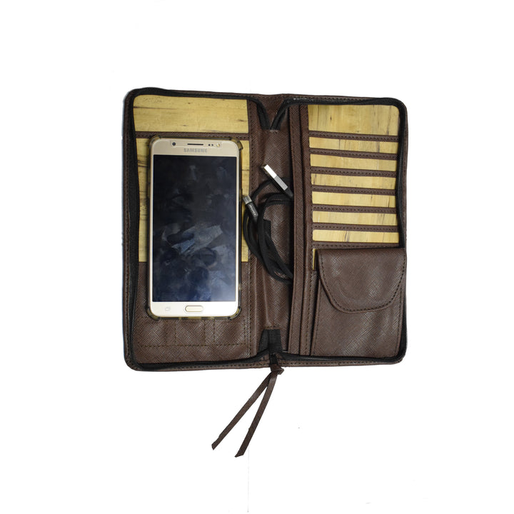 Bucket List Vegan Leather Travel Wallet - Roots Collective PH