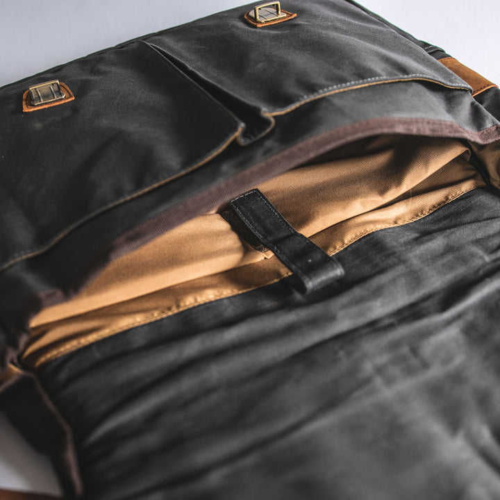 City Waxed Canvas Messenger Bag - Roots Collective PH