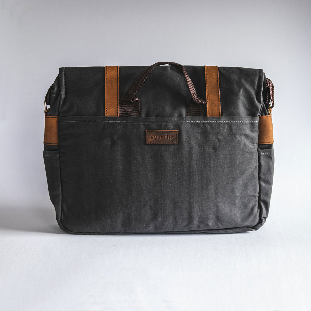 City Waxed Canvas Messenger Bag - Roots Collective PH