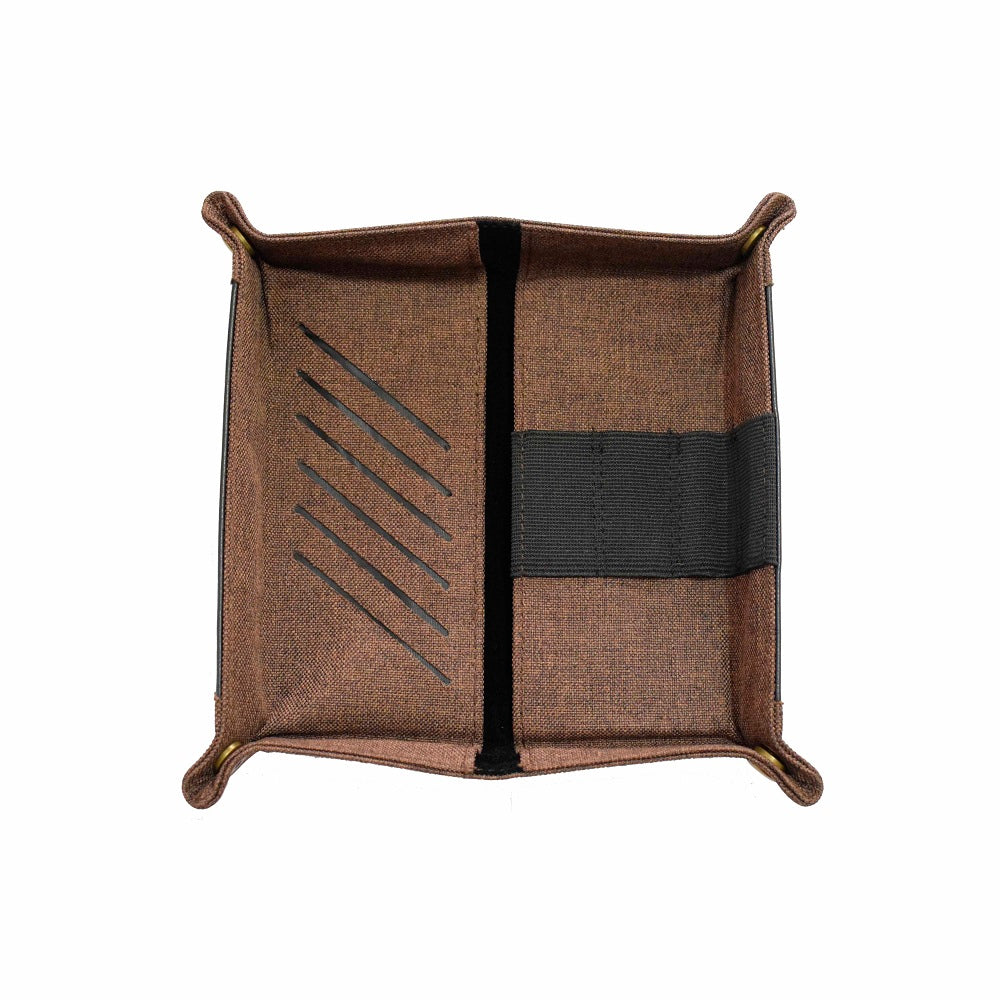 Guhit Vegan Leather Foldable Travel Valet in Coffee Brown - Roots Collective PH