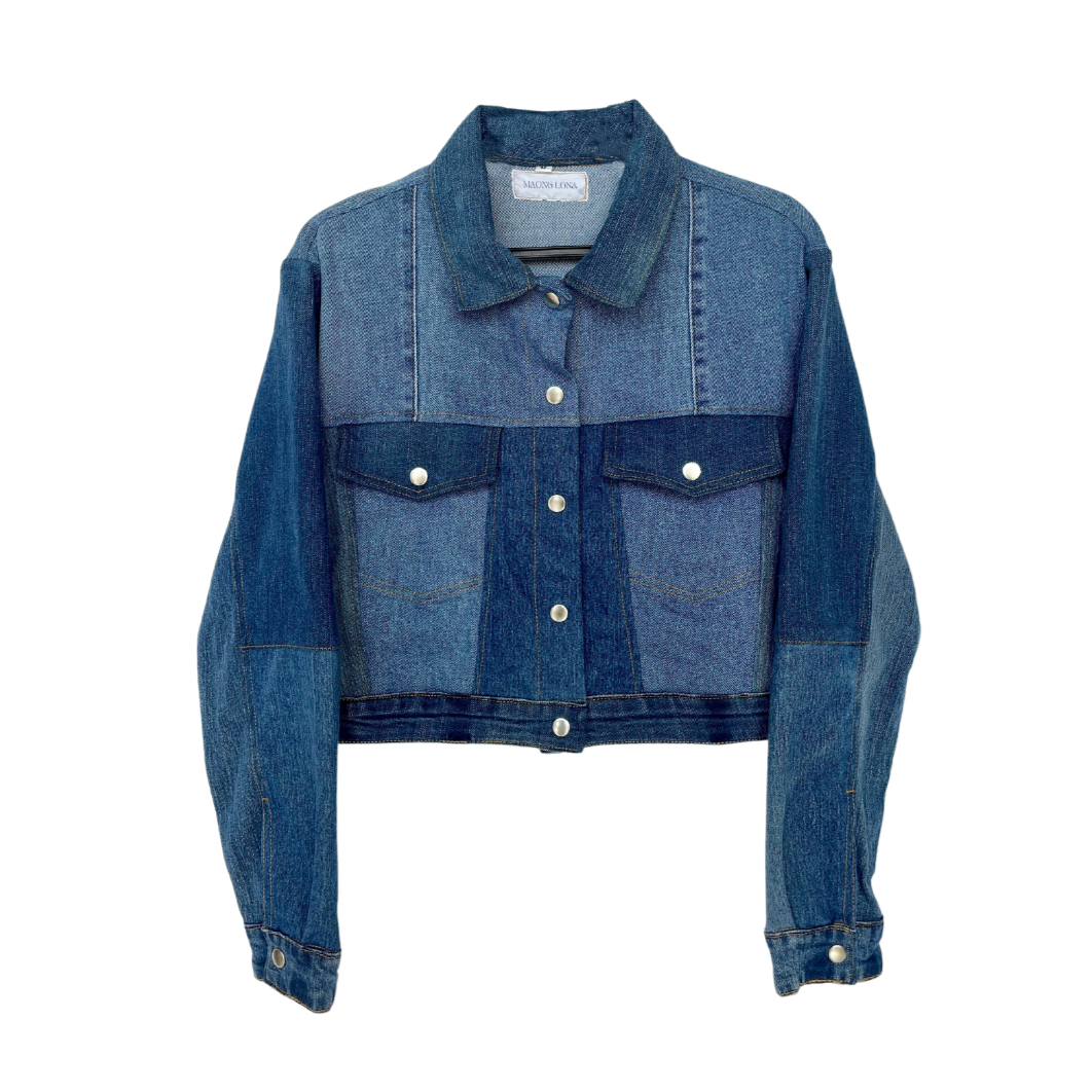 Maong Lona Cropped Trucker Denim Jacket