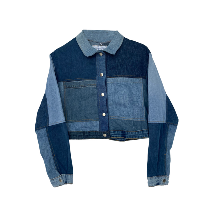 Maong Lona Cropped Trucker Denim Jacket