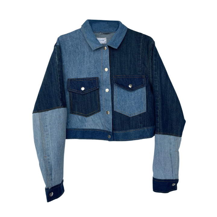 Maong Lona Cropped Trucker Denim Jacket