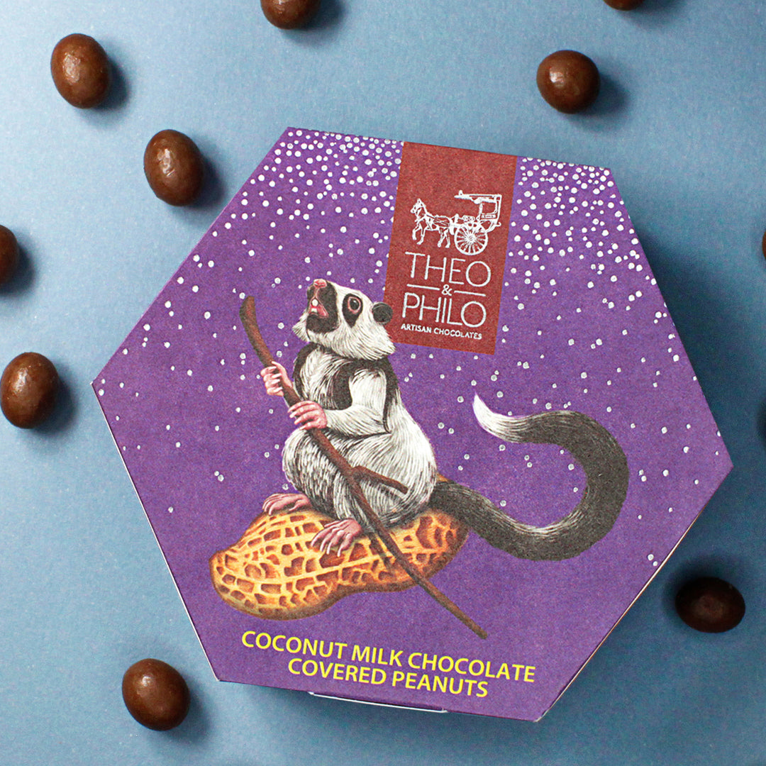 Theo and Philo Chocolates Coconut Milk Chocolate-Covered Peanuts