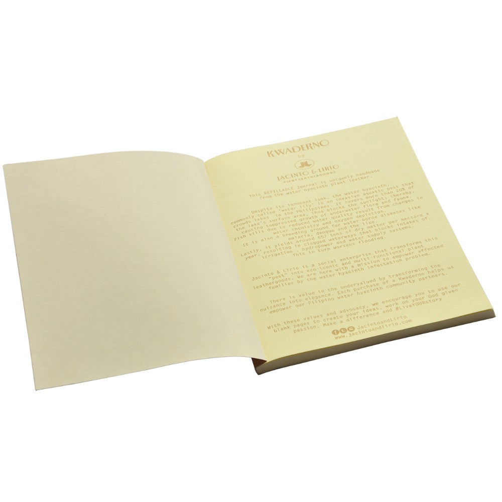 Kwaderno Notebook Refill in Kraft Paper (Medium)-Fashion Accessories-Jacinto & Lirio-Roots Collective PH