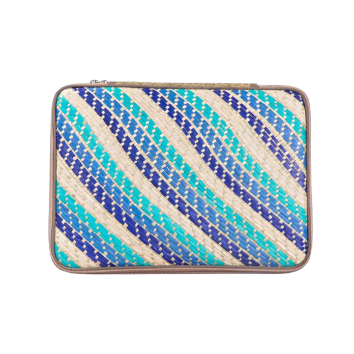 Woven Abre Tikog Grass Tablet Sleeve in Dagat