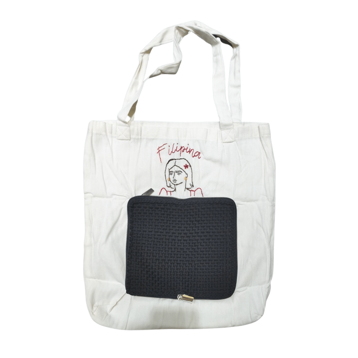 HABI Lifestyle	Embroidered Foldable Canvas Tote Bag