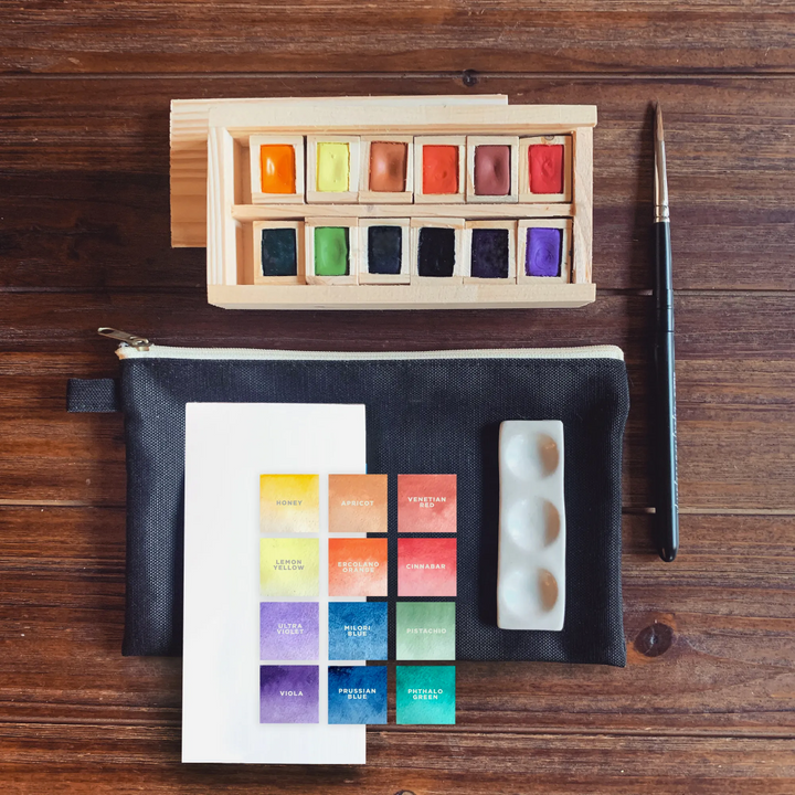 Life After Breakfast PH Wooden Watercolor Box