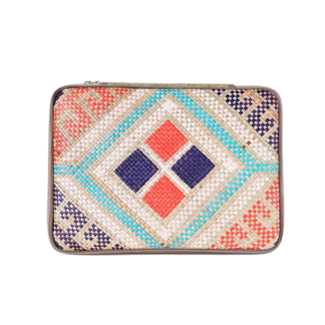 Woven Abre Tikog Grass Laptop Sleeve in Pintados