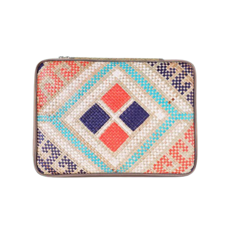 Woven Abre Tikog Grass Laptop Sleeve in Pintados