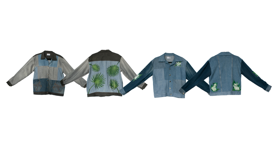 Maong Lona Painted Trucker Denim Jacket