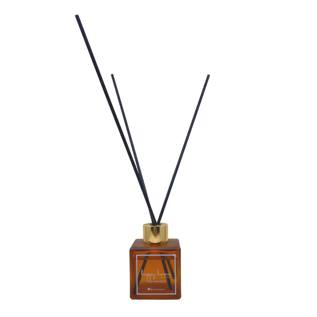 Happy Home Reed Diffuser with 5 Reed Sticks in Fresh Bamboo
