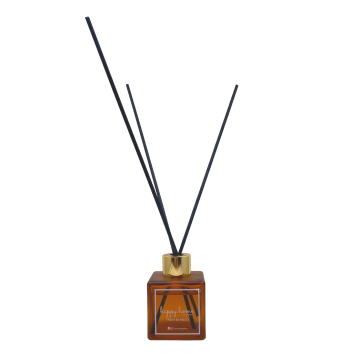 Happy Home Reed Diffuser with 5 Reed Sticks in Fresh Bamboo