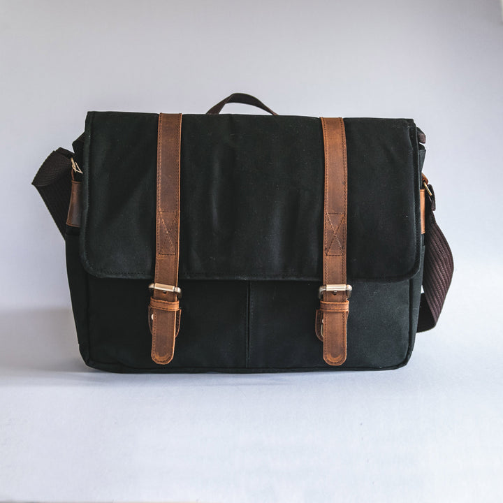 City Waxed Canvas Messenger Bag - Roots Collective PH
