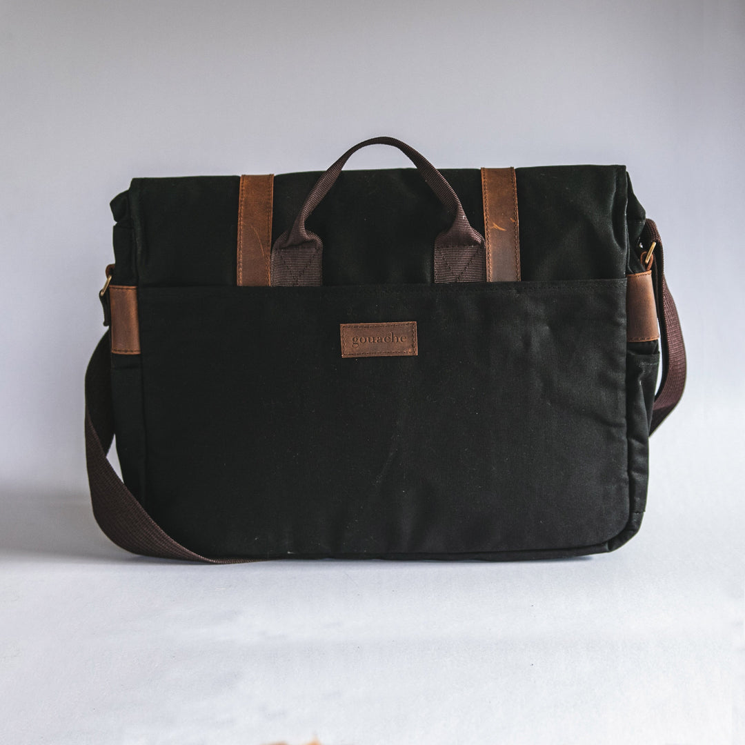 City Waxed Canvas Messenger Bag - Roots Collective PH