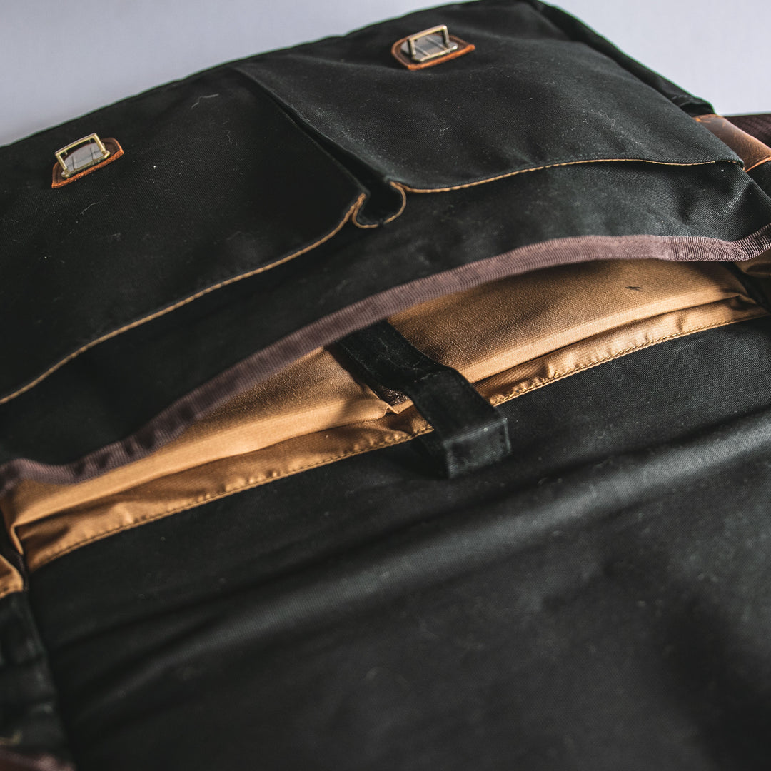 City Waxed Canvas Messenger Bag - Roots Collective PH
