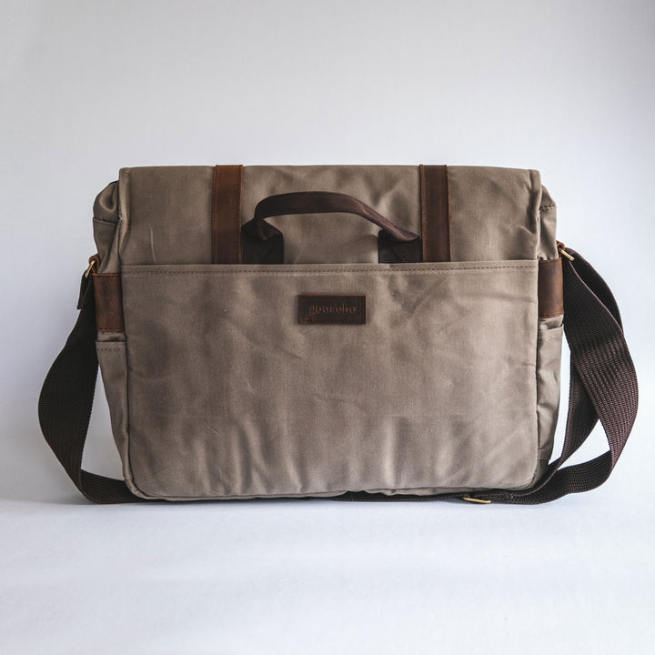 City Waxed Canvas Messenger Bag - Roots Collective PH