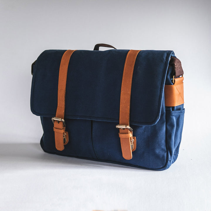 City Waxed Canvas Messenger Bag - Roots Collective PH