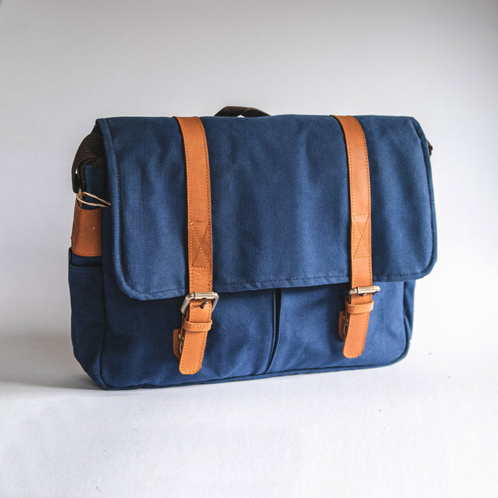 City Waxed Canvas Messenger Bag - Roots Collective PH