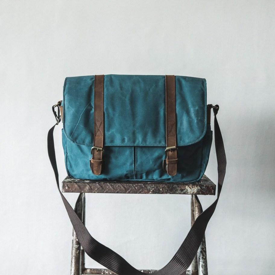 City Waxed Canvas Messenger Bag - Roots Collective PH