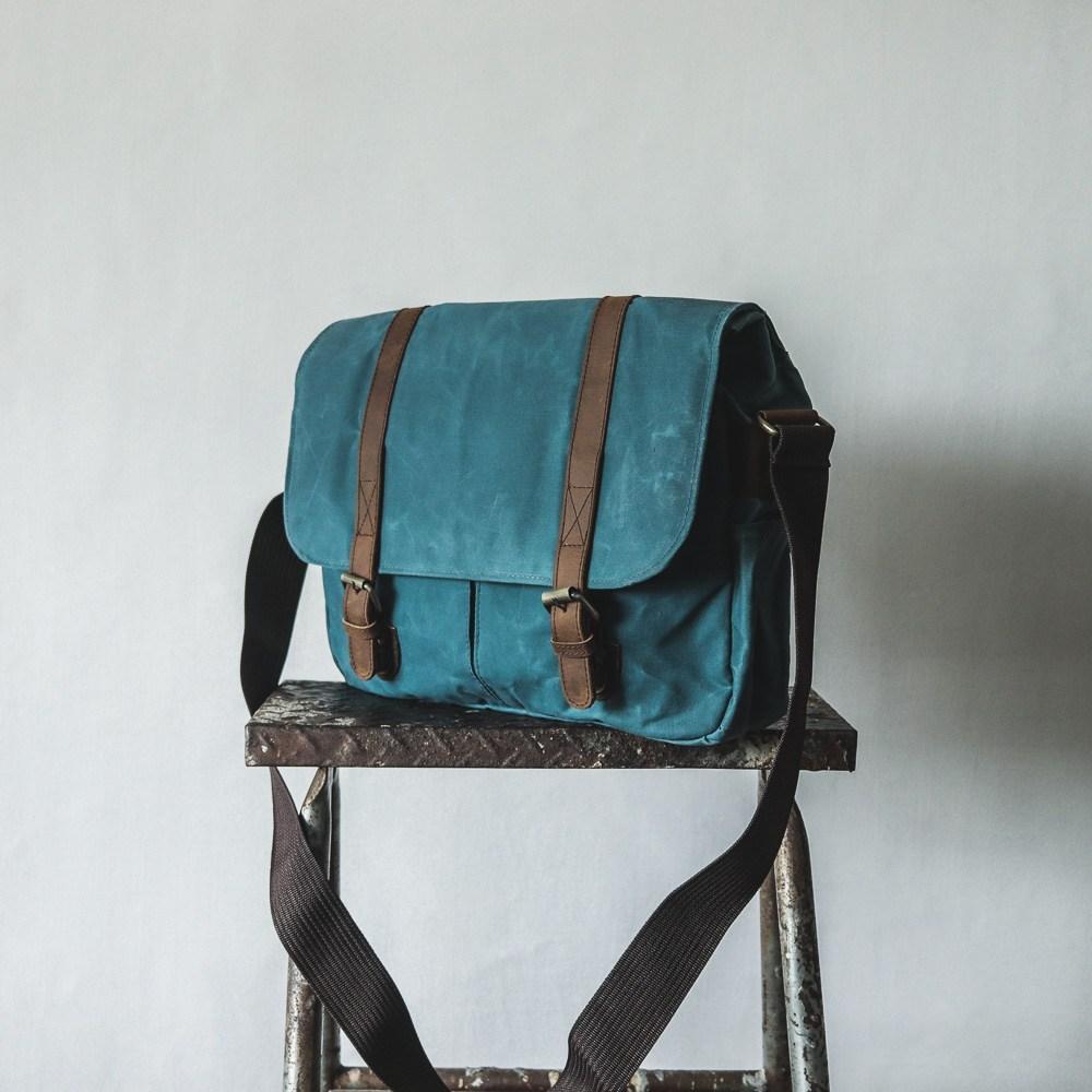 City Waxed Canvas Messenger Bag - Roots Collective PH