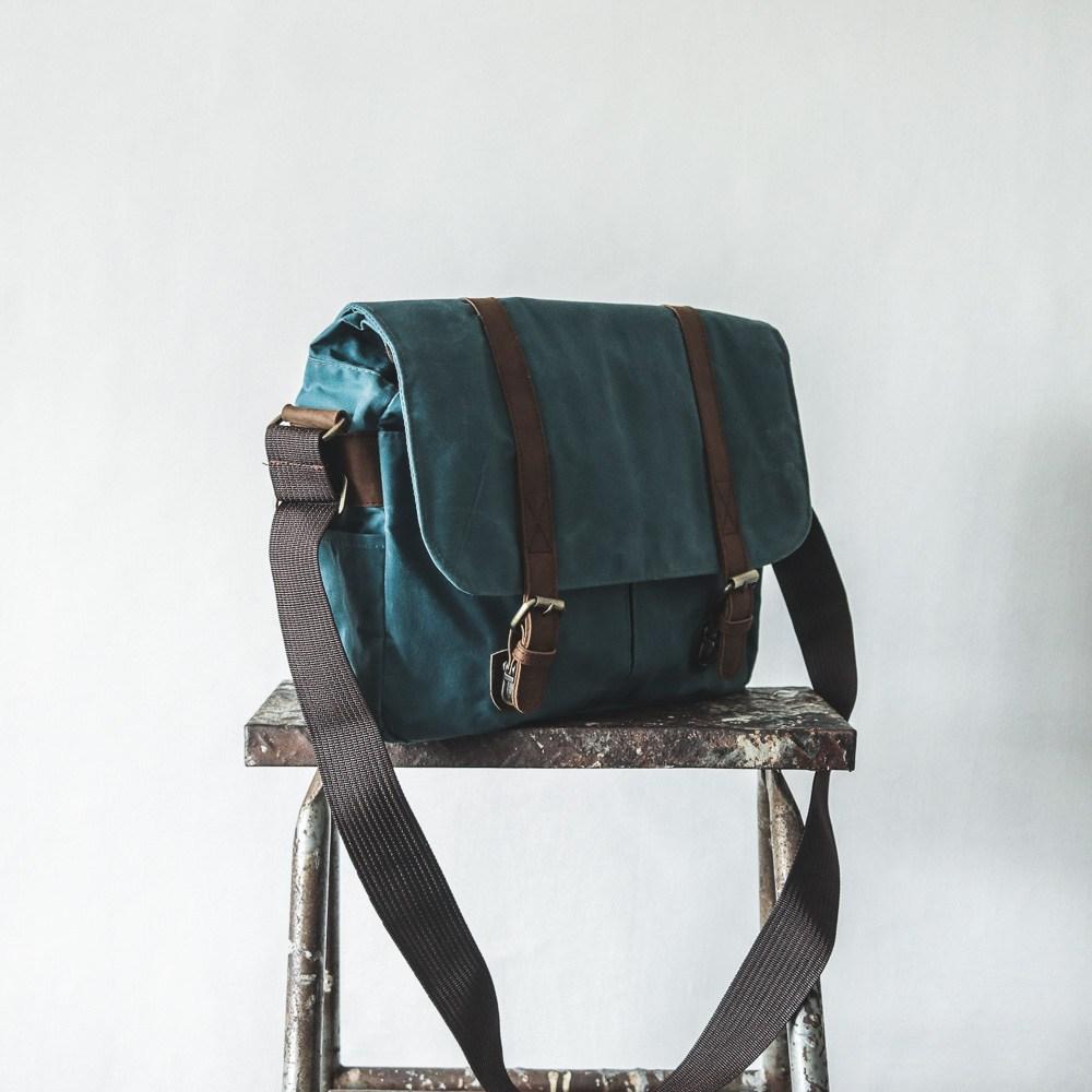 City Waxed Canvas Messenger Bag - Roots Collective PH