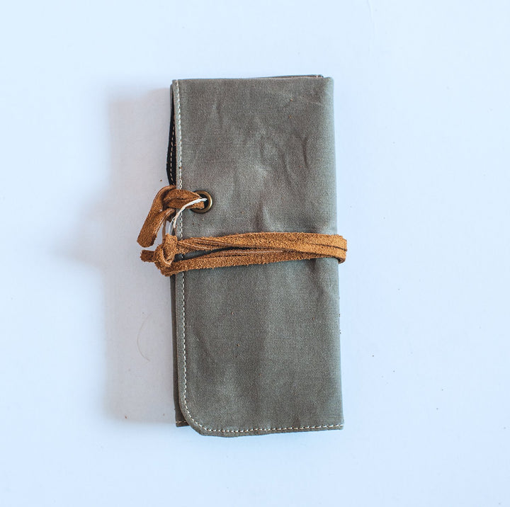 Barrie Waxed Canvas Watch Roll - Roots Collective PH