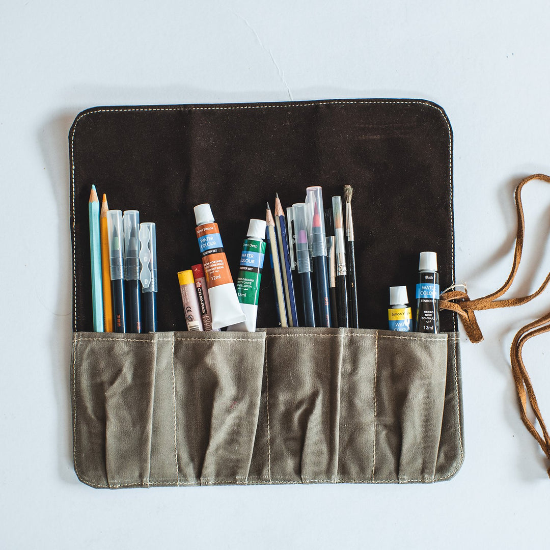 Barrie Waxed Canvas Watch Roll - Roots Collective PH
