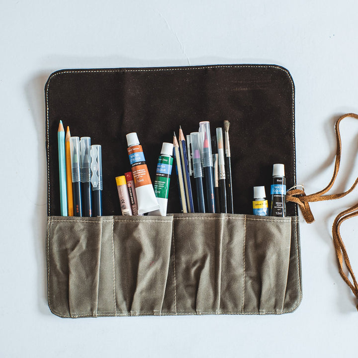 Barrie Waxed Canvas Watch Roll - Roots Collective PH