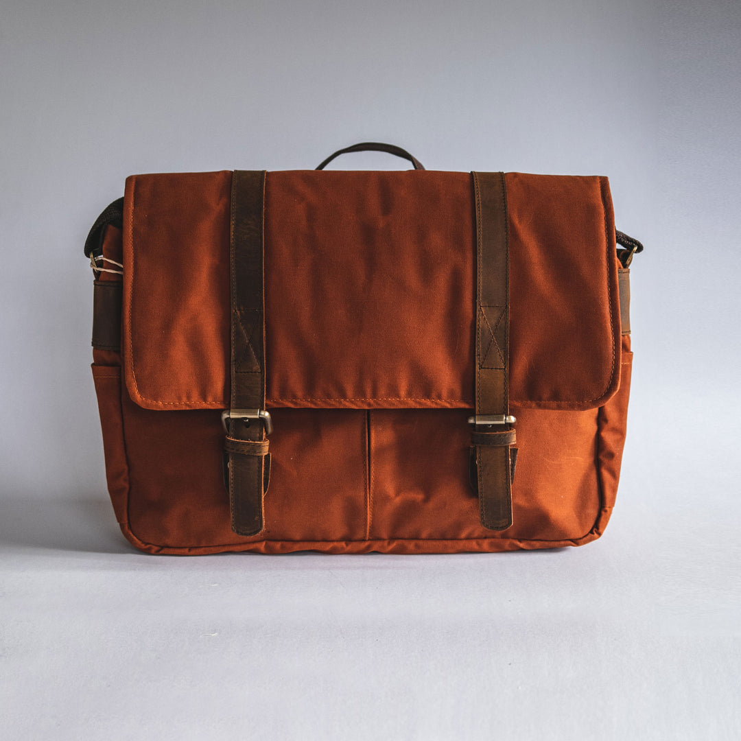 City Waxed Canvas Messenger Bag - Roots Collective PH