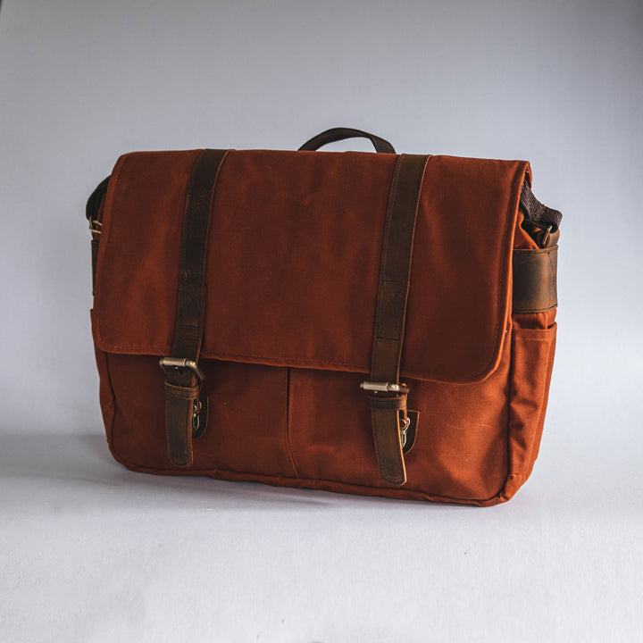 City Waxed Canvas Messenger Bag - Roots Collective PH
