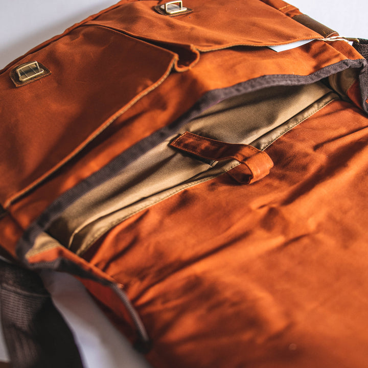 City Waxed Canvas Messenger Bag - Roots Collective PH