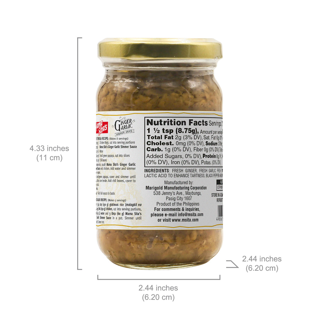 Mama Sita's Ginger Garlic Simmer Sauce