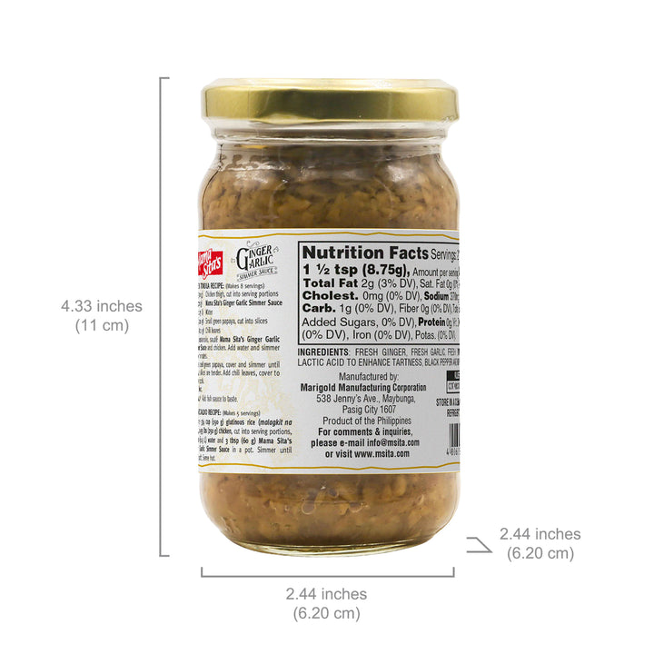 Mama Sita's Ginger Garlic Simmer Sauce