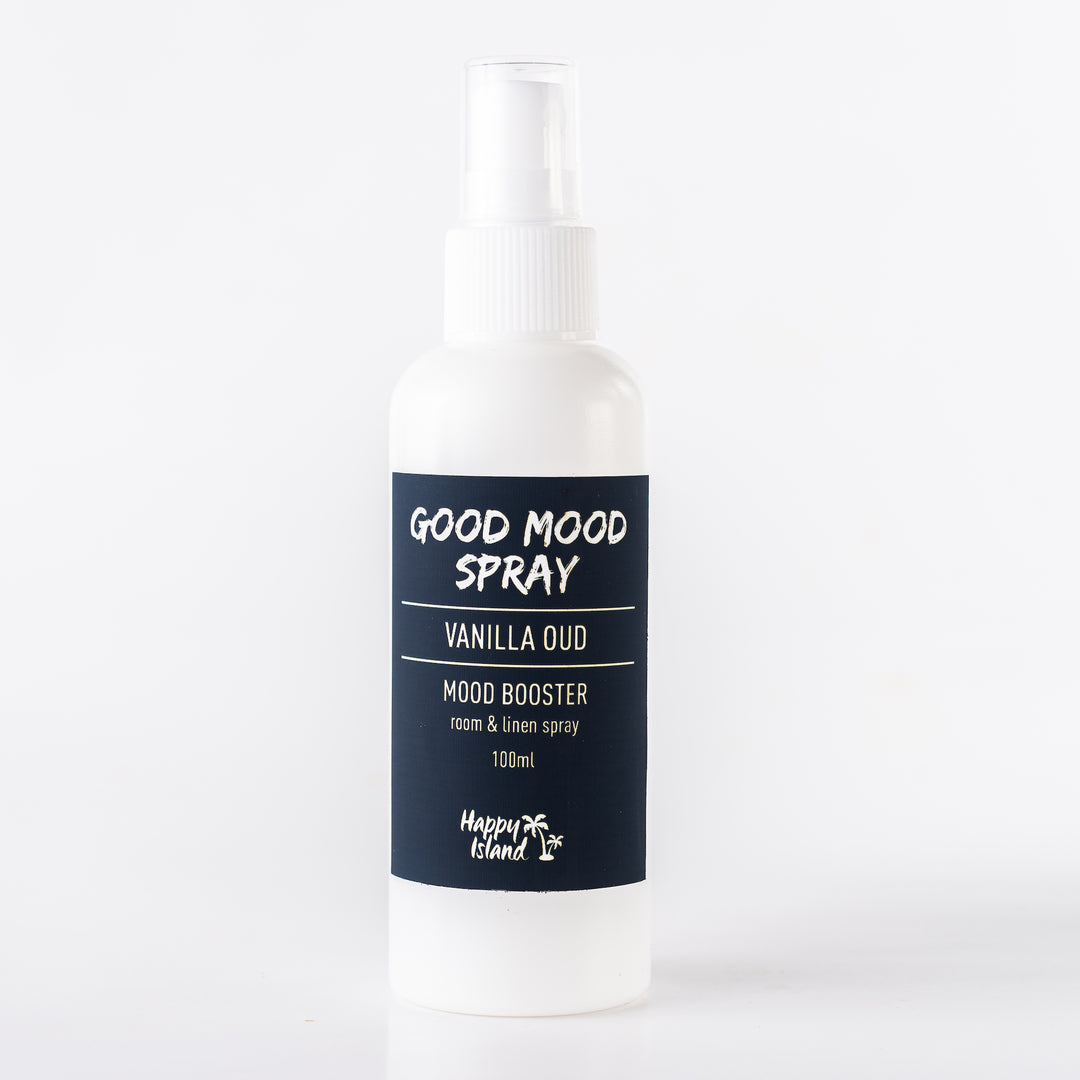 Happy Island Good Mood Spray in Vanilla Oud (100mL)