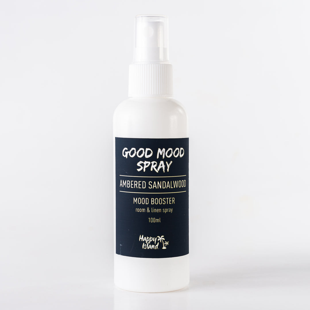 Happy Island Good Mood Spray in Ambered Sandalwood