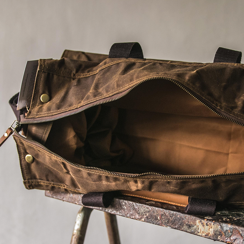 Gouache Hogarth Waxed Canvas Duffel Bag