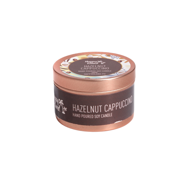 Happy Island Hand-Poured Soy Candle in Hazelnut Cappuccino